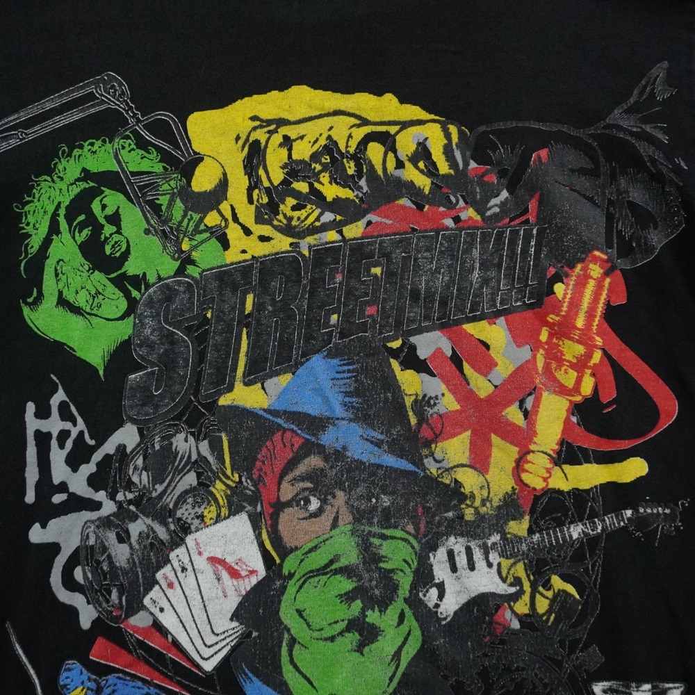 Give Me Face Streetmix Graphic T-Shirt Mens Medium Black 2008 Vintage Style Tee - Picture 7 of 13